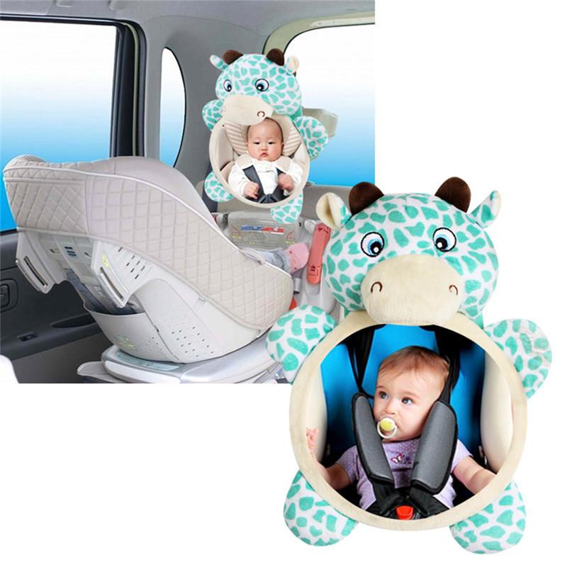Изображение товара: Детское автомобильное сиденье, плюшевая игрушка, животное, зеркало заднего вида, детская погремушка, детская игрушка на заднее сиденье, аксессуары для новорожденных 0-12 месяцев