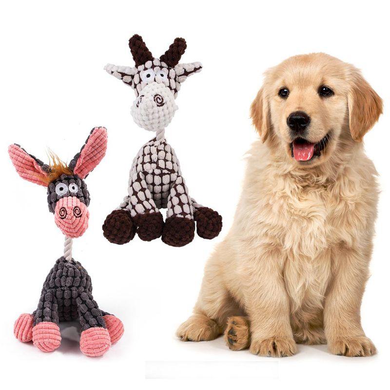 Изображение товара: Домашняя собака, милая интерактивная игрушка в форме животных, игрушки для кошек, устойчивая к укус собаки, обучающая кукла для кошек, собак, аксессуары