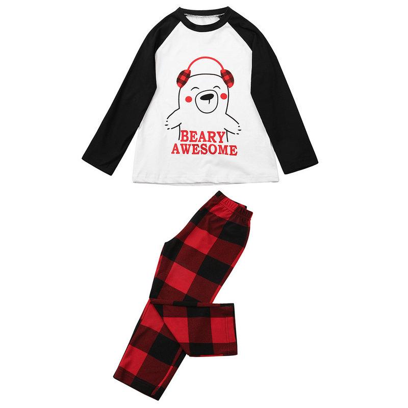 Изображение товара: 2022 клетчатая женская пижама с длинным рукавом, семейная Рождественская одежда для сна, подходящая одежда, наряды, зимний Пижамный костюм для мамы, отца, ребенка