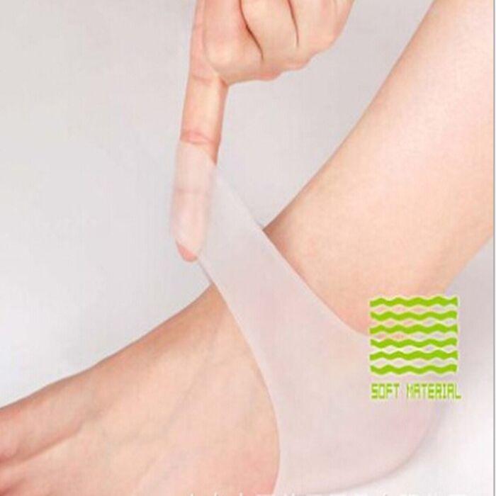 Изображение товара: 2 вида прозрачных силиконовых увлажняющих гелевых носков для пятки, гель для ухода за кожей рук/ног, Защитные носки Peds