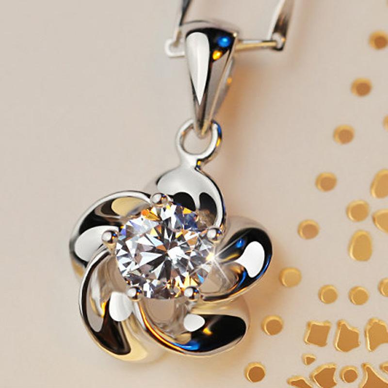 Изображение товара: Женское ожерелье из серебра 925 пробы, с фианитом