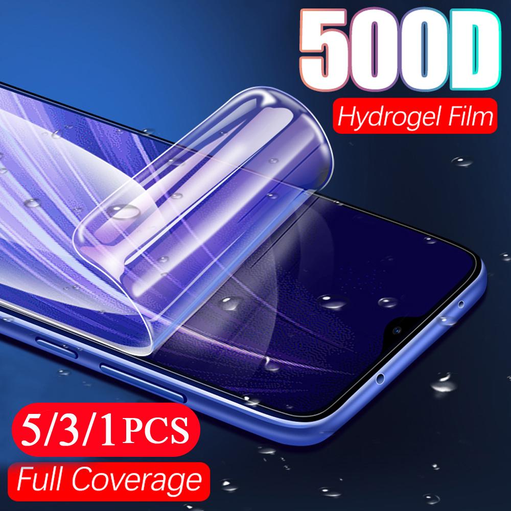 Изображение товара: 5/3/1Pcs hydrogel film for xiaomi redmi note 9 9s 8 8T pro MAX redmi 10X pro 9C 9A 8A protective screen protector Not Glass film