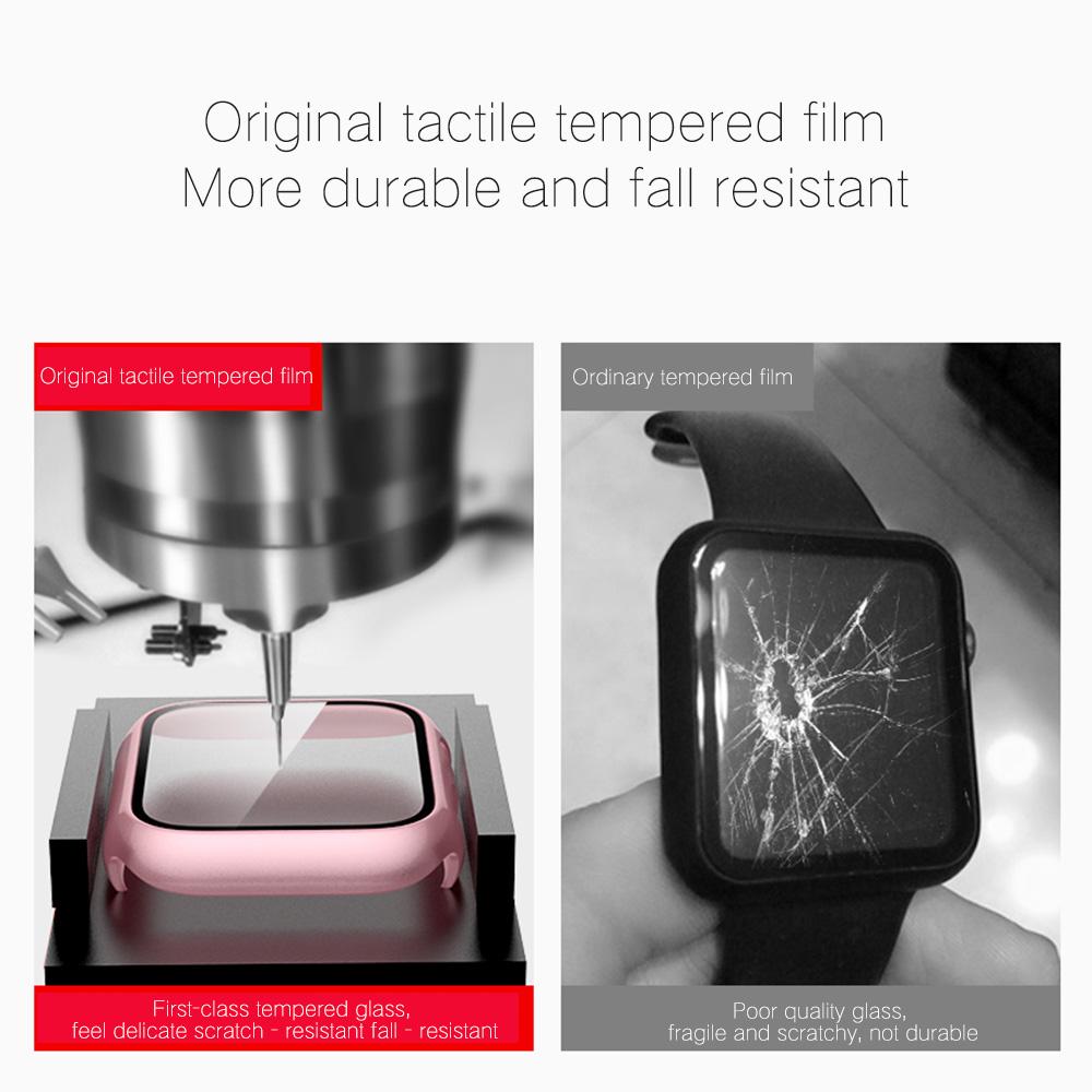 Изображение товара: Чехол из закаленного стекла для смарт-часов Apple iwatch 4 5 6 поколения, защита экрана общего назначения для iwatch 6 iwatch 5 44 мм 40 мм