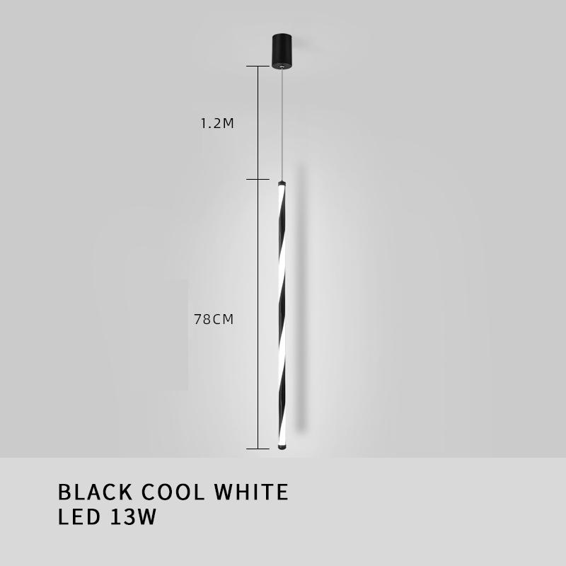 Изображение товара: Модный светодиодный подвесной светильник s белый/черный современный подвесной мини/маленький одиночный подвесной светильник алюминиевый теплый/холодный свет с регулируемой яркостью