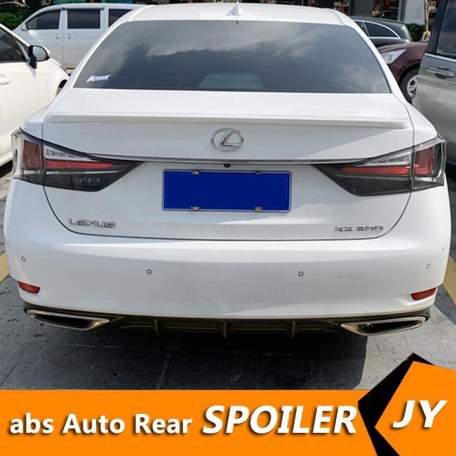 Изображение товара: Для Lexus GS250 GS300 спойлер 2016-2018 Lexus GS GS400 GS350 yck Спойлер ABS пластик Материал заднее крыло автомобиля Цвет задний спойлер