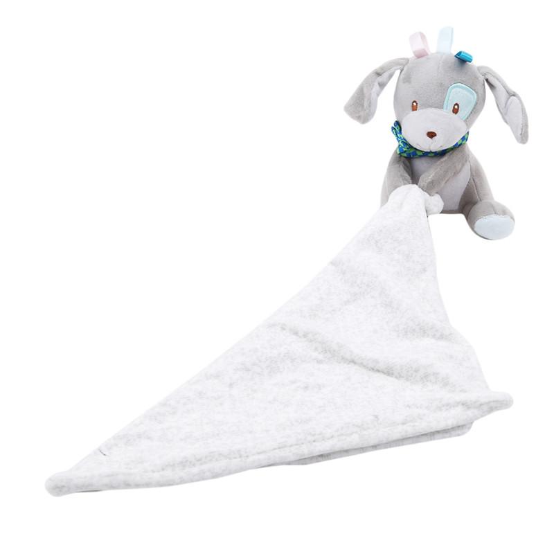 Изображение товара: 30*30 см мультяшный слон, щенок, успокаивающее полотенце, детская игрушка, детская мягкая ткань, спальное одеяло, игрушка, подарок на день рождения
