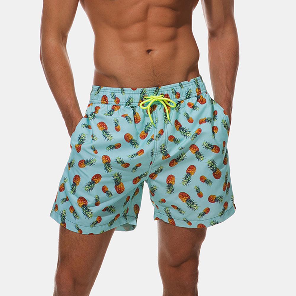 Изображение товара: Мужские шорты для бега, мужские пляжные спортивные шорты для серфинга, мужские двухслойные быстросохнущие спортивные мужские шорты, плавки для плавания для мужчин