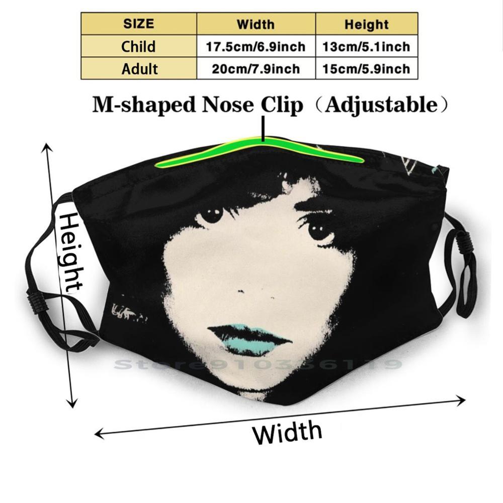 Изображение товара: Alice Azimut многоразовая маска с принтом Pm2.5 фильтр маска для лица для детей Алиса для Elisa Alisa для Elisa итальянская поп итальянская музыка
