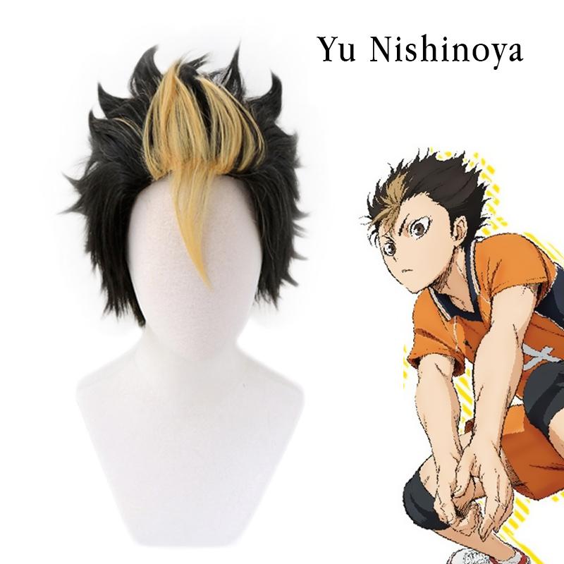 Изображение товара: Аниме Haikyuu! Парик для косплея Karasuno Shouyou Hinata Shoyo, термостойкие синтетические волосы, из апельсина