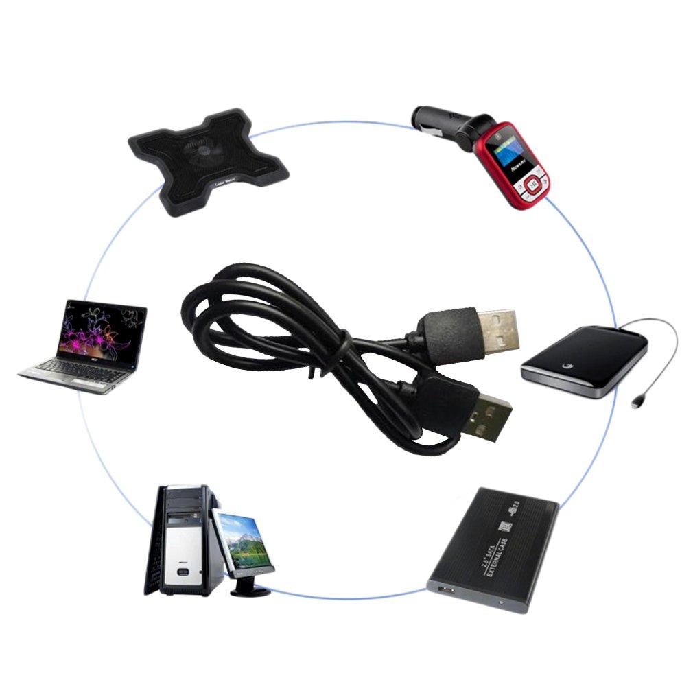 Изображение товара: Высококачественный черный Удлинитель USB 2,0 «штырь-штырь» M/M, адаптер, кабель, шнур, провод, оптовая продажа, искусственная торговля!