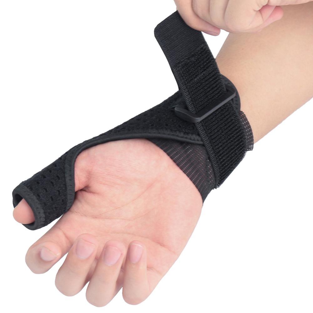 Изображение товара: 1pc Wrist Support Thumb Cover Left / Right Hand Breathable Compression Forearm Wrap Belt Strap Protector