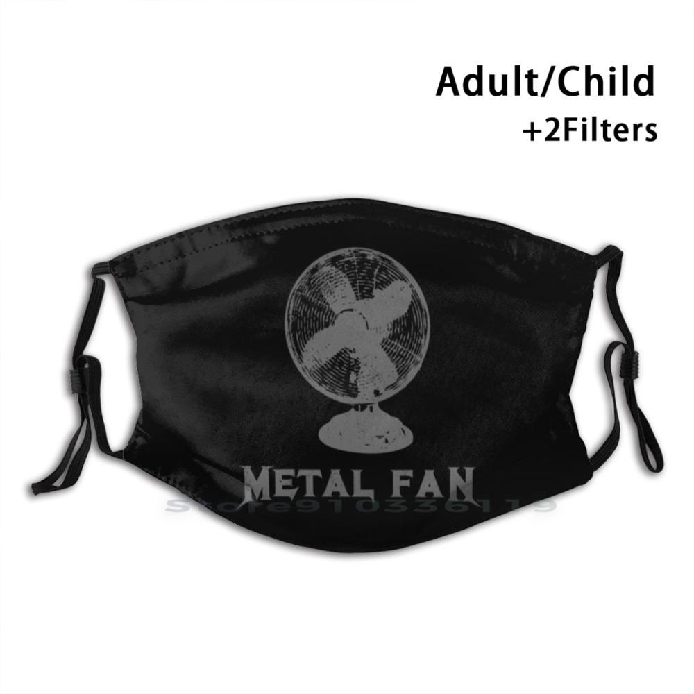 Изображение товара: Металлический вентилятор, тяжелый металл, забавный рок-дизайн, фильтр от пыли, для детей, крутой тяжелый смешной воздушный вентилятор, металлический вентилятор