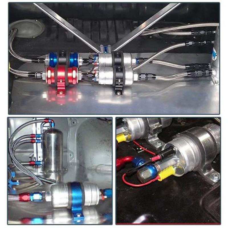 Изображение товара: 60 мм Автомобильный внешний Топливный насос Монтажный кронштейн фильтр Кронштейн для держателя зажима топливный насос держатель