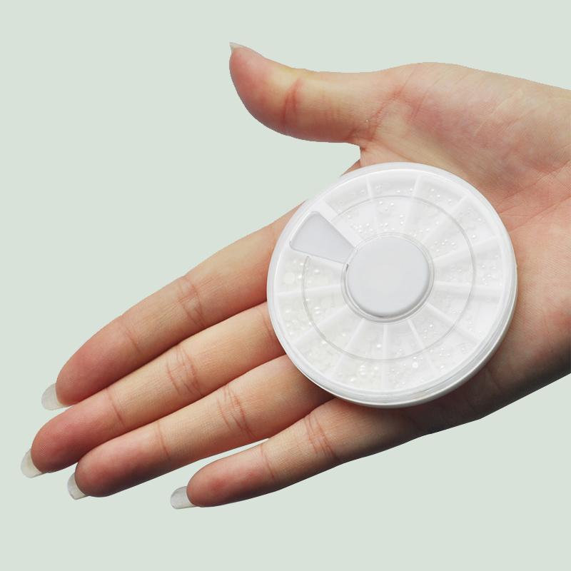 Изображение товара: Белые жемчужины для дизайна ногтей камни разного размера Стразы