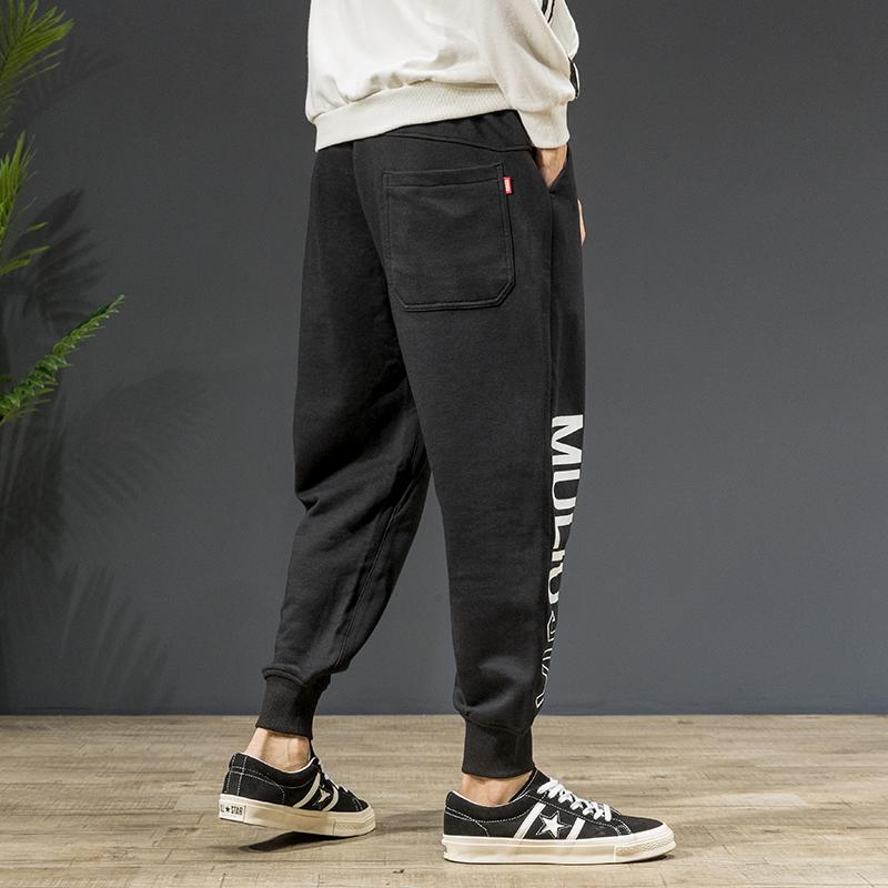 Изображение товара: Брендовые новые мужские брюки, модные трикотажные брюки с буквенным принтом, высокое качество, Ropa Spodnie, свободные повседневные штаны, размер S-3XL