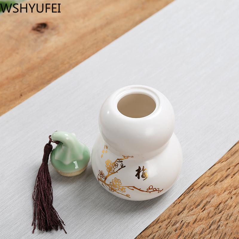 Изображение товара: Matte gourd tea cans wooden small cover small crude oil canned canned Pu'er tea small tea storage tank tea dropshipping