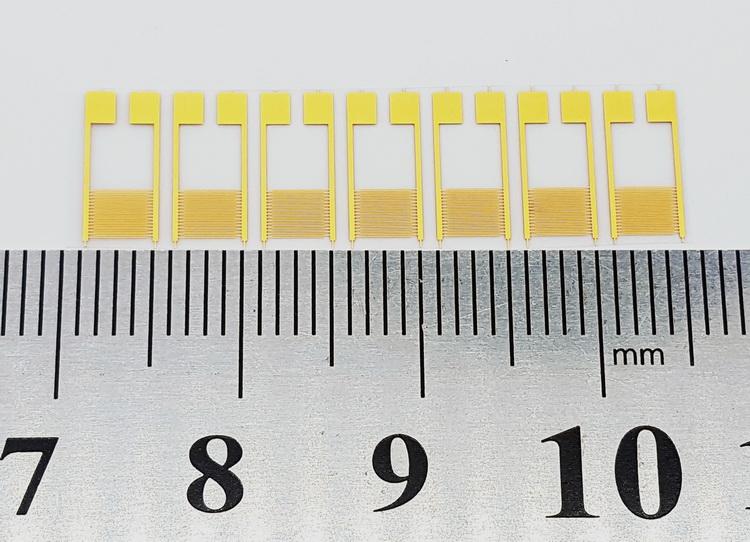 Изображение товара: 45-микронный гибкий интерцифровой электрод, пэт емкость, массив, газ, влажность, медицинский датчик, чип IDE