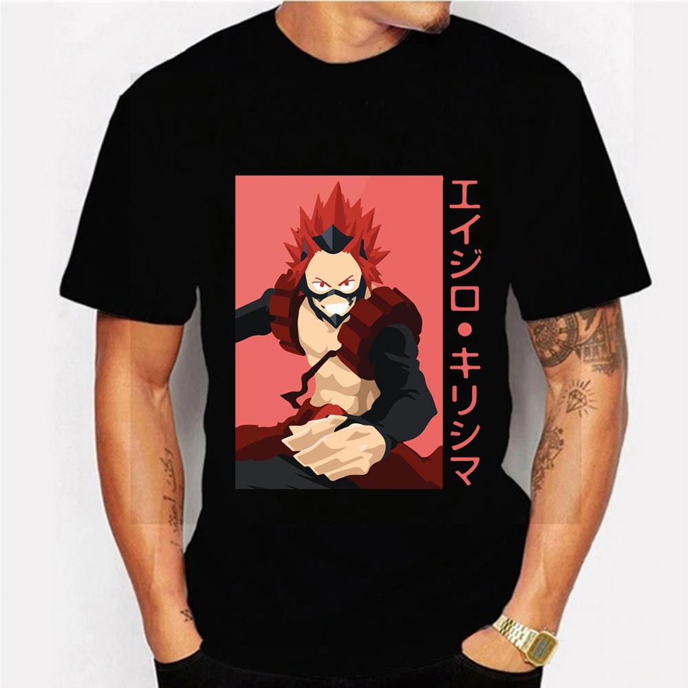 Изображение товара: New My Hero Academia Anime Tee Boku No Hero Academia Shirt Manga Eijiro Kirishima Short Sleeve T-shirt