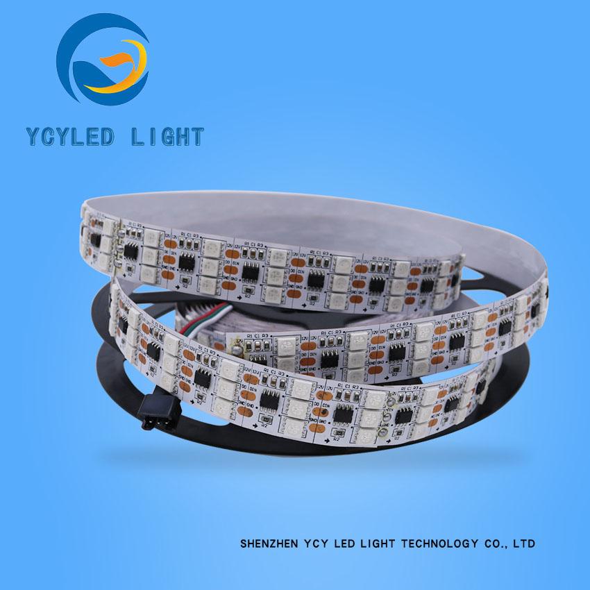 Изображение товара: Адресная Светодиодная лента ws2811 SM16703, 144 светодиодов, 12 В, цифровая светодиодная лента (3 светодиода подряд), Волшебная Пиксельная Светодиодная лента, оптовая продажа