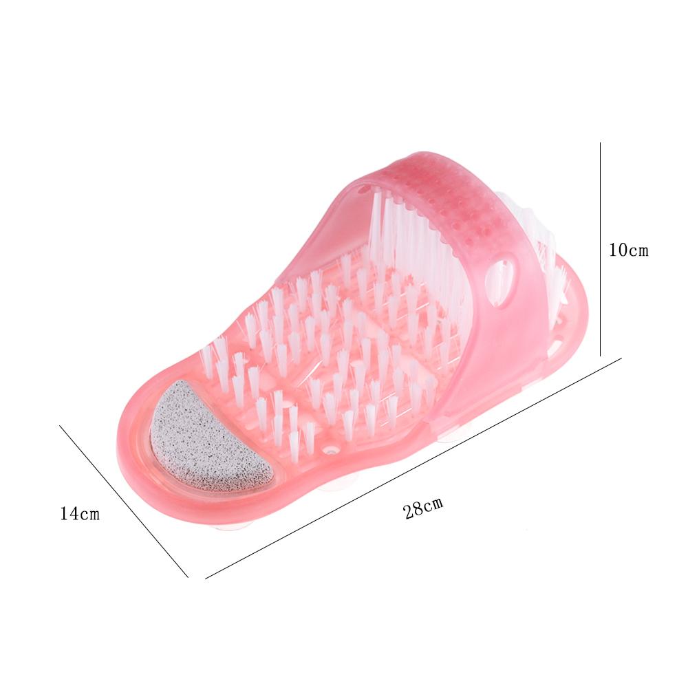 Изображение товара: Пластиковые массажные тапочки для ванны и душа, щетка для обуви и пемза, скребок для ног, спа-душа для удаления омертвевшей кожи, инструменты для ухода за ногами