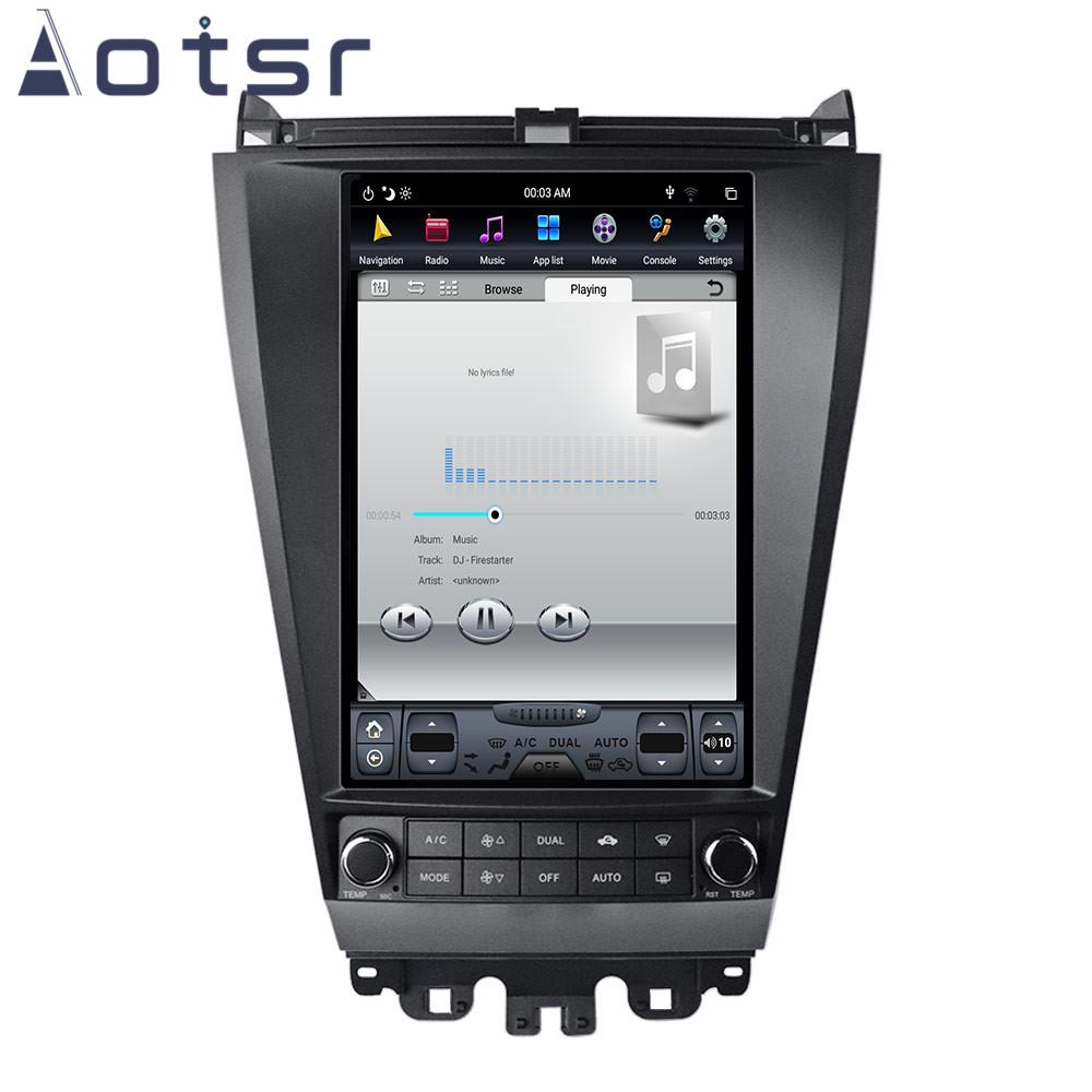 Изображение товара: Автомобильный GPS-навигатор в стиле Tesla на Android 8,1 для Honda Accord 7 seven 2003-2007, головное устройство, мультимедийное радио, магнитофон carplay