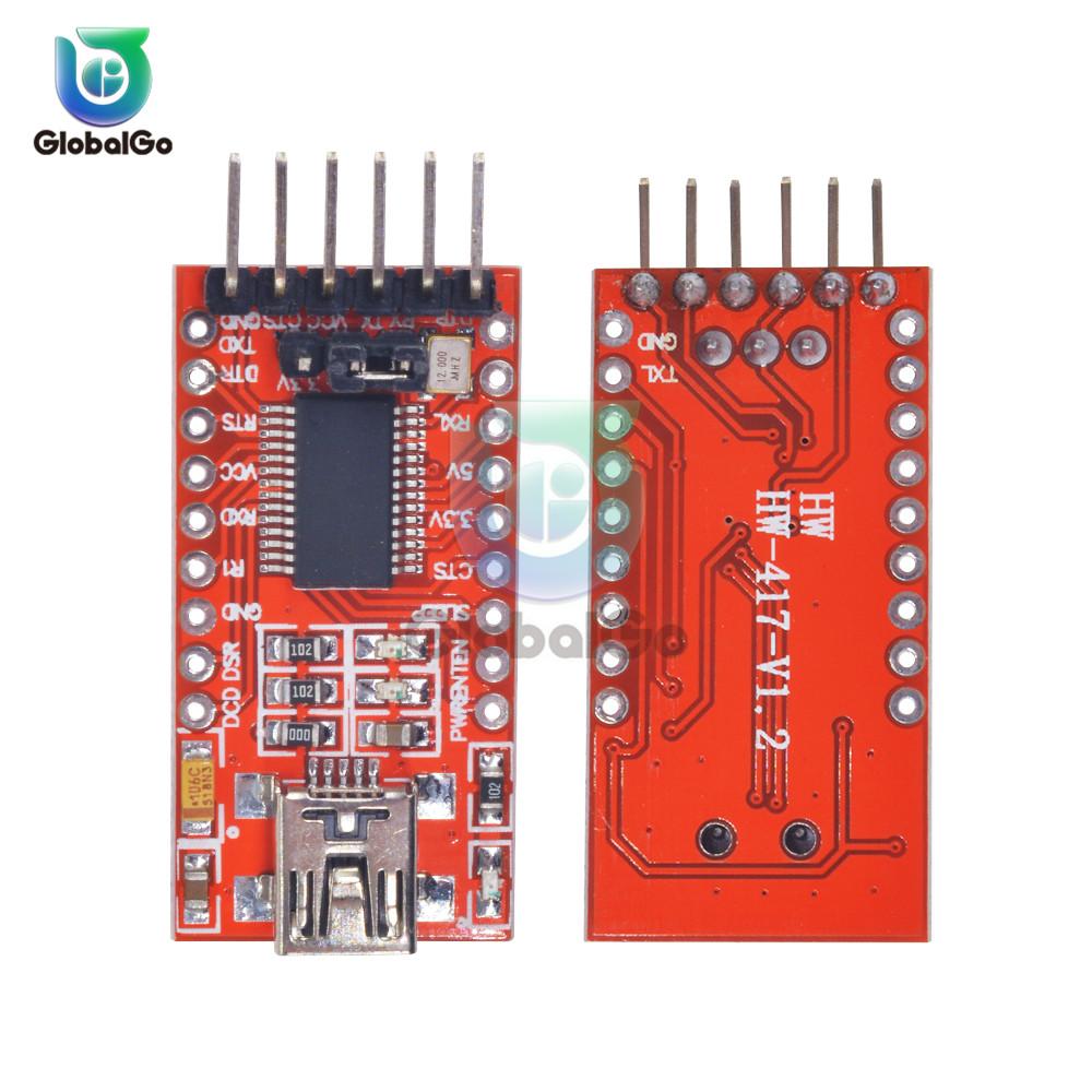 Изображение товара: Последовательный преобразователь FT232RL USB в TTL модуль адаптера 5 В и 3,3 В для Arduino