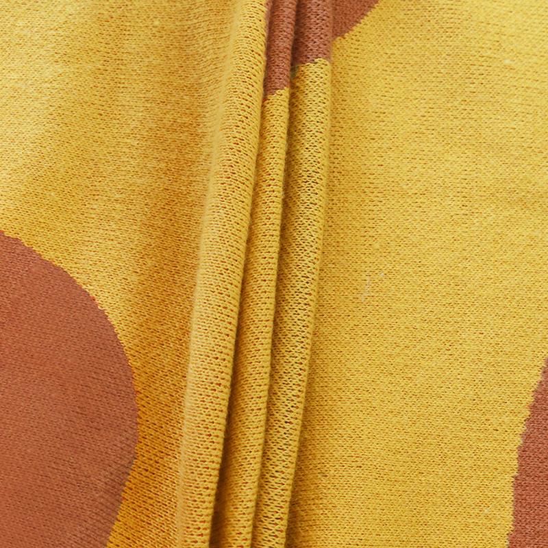 Изображение товара: Модный вязаный шарф Bebobsons для женщин, зимний плотный теплый длинный шарф, плотные теплые шарфы в стиле преппи для девочек-подростков желтого цвета