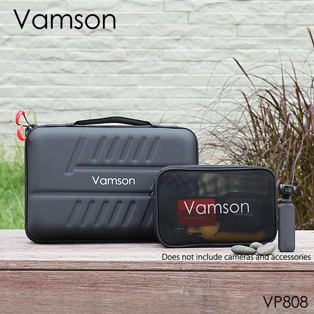 Изображение товара: Большой водонепроницаемый чехол Vamson из ПУ для Gopro Hero 10/9/8/7/6/5 для DJI OSMO Action для Xiaomi YI Hard Shell Outdoor VP808
