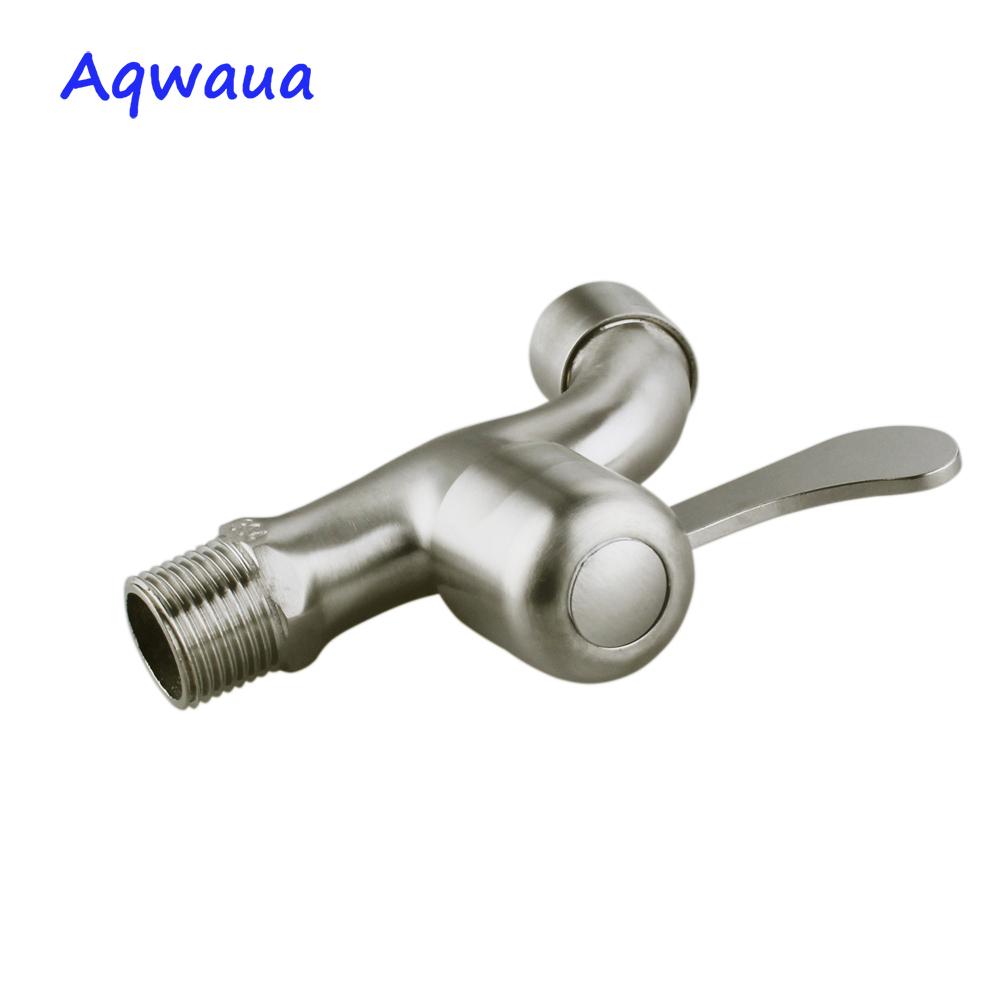 Изображение товара: Aqwaua Bibcock из нержавеющей стали, угловой клапан, водяной клапан, стопорный клапан, управление, аксессуары для ванной