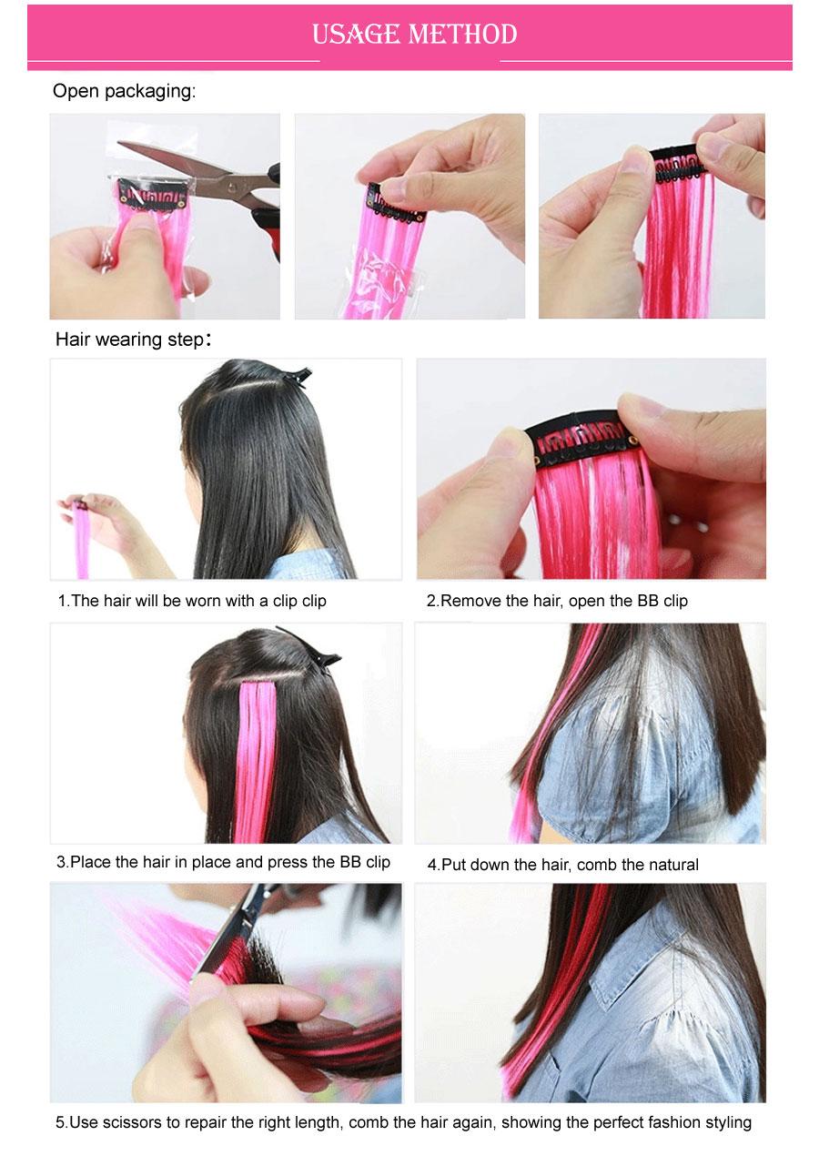 Изображение товара: Синтетические удлинители волос на одной заколке, 57 цветов, синтетические удлинители волос на заколке, длинные прямые шиньоны на заколке