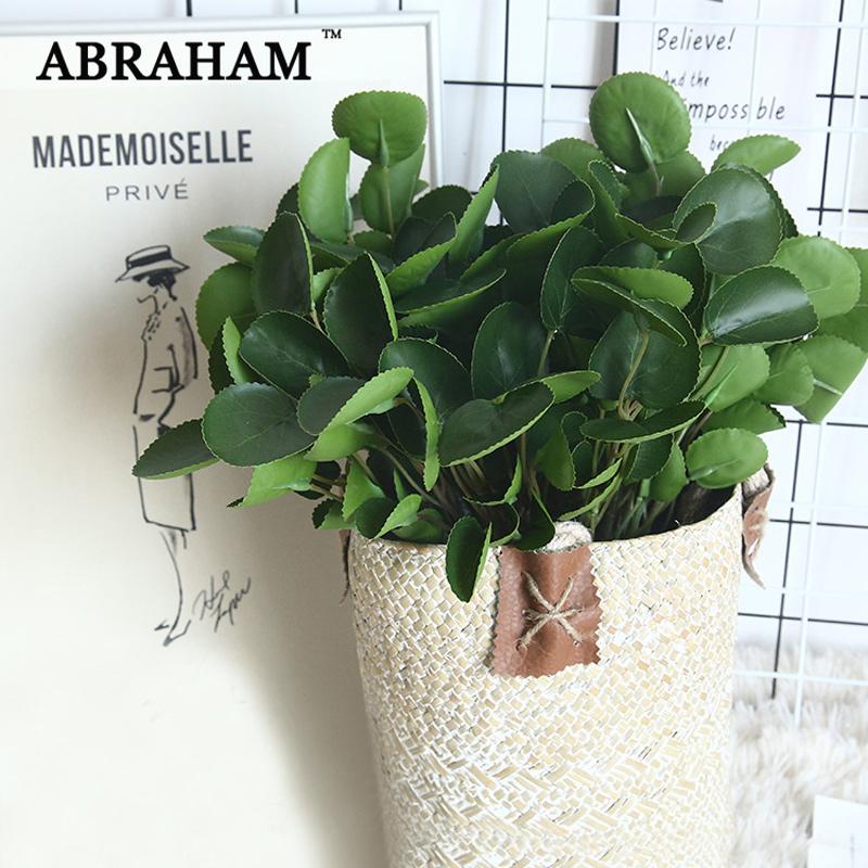 Изображение товара: Искусственные листья эвкалипта, зеленое растение, 38 см
