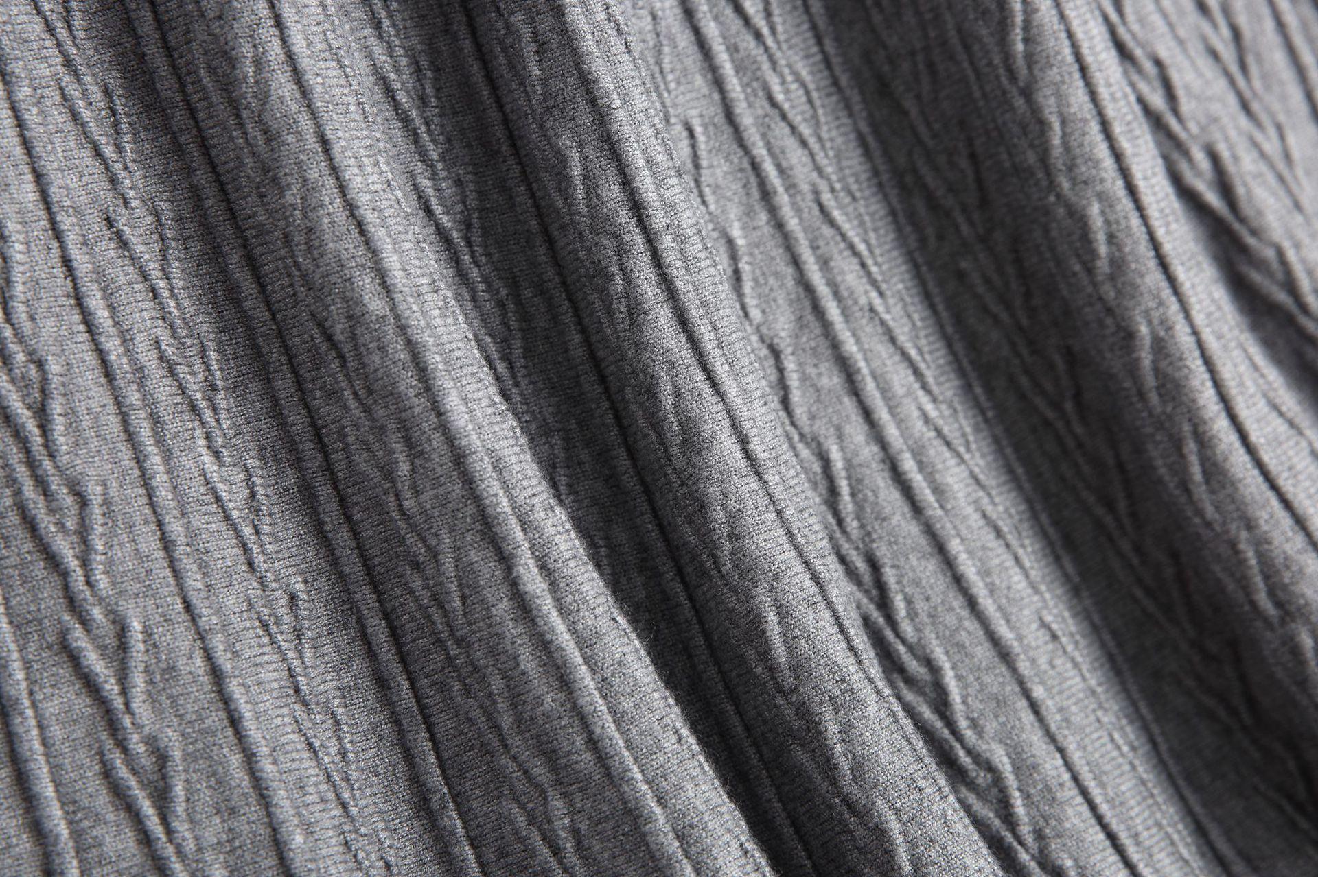 Изображение товара: Женская трикотажная повседневная юбка, плиссированная длинная трапециевидная юбка с высокой талией, 2020