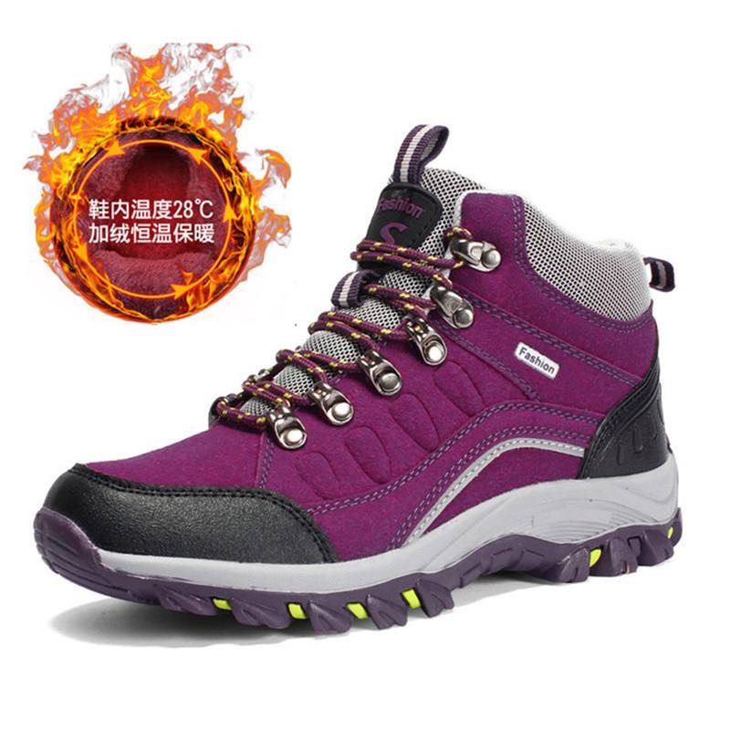 Изображение товара: Женские кроссовки для активного отдыха, зимняя обувь для походов, дышащие кроссовки для горного туризма, ботинки для альпинизма, большие размеры
