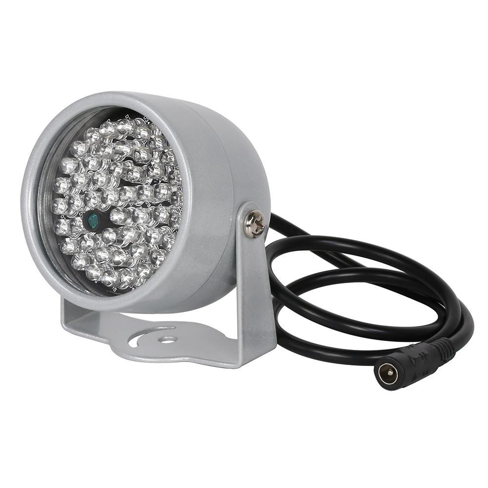 Изображение товара: Светодиоды для систем видеонаблюдения, инфракрасный осветитель, 48 шт., ИК-светодиодов, ночное видение, IP66, инфракрасный заполнясветильник, металл, водонепроницаемый для камеры видеонаблюдения