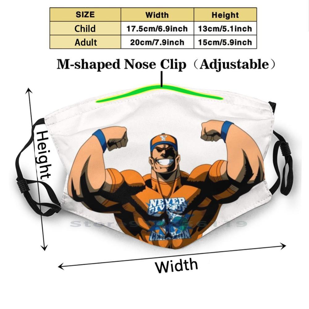 Изображение товара: Сина анимированные дизайн анти-Пылевой фильтр смываемая маска для лица для детей оранжевый Кэссиди свежевыжатый радиолокационного борьба Wwf спортивные Best