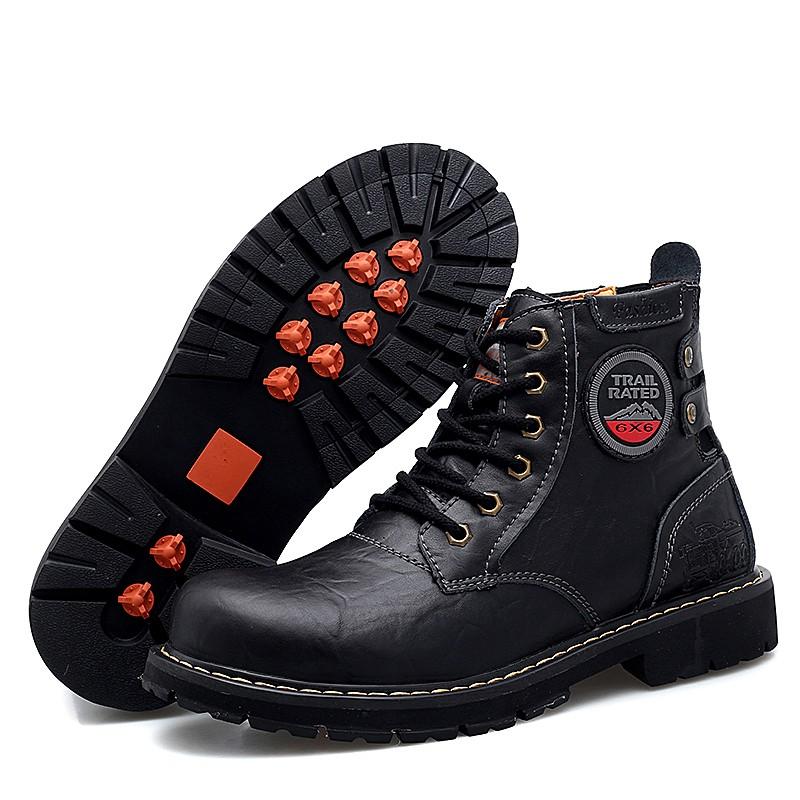 Изображение товара: Новинка 2020, уличные модные ботинки Martin, кожаные водонепроницаемые удобные мужские ботинки, ботинки для инструментов, размер 38-46