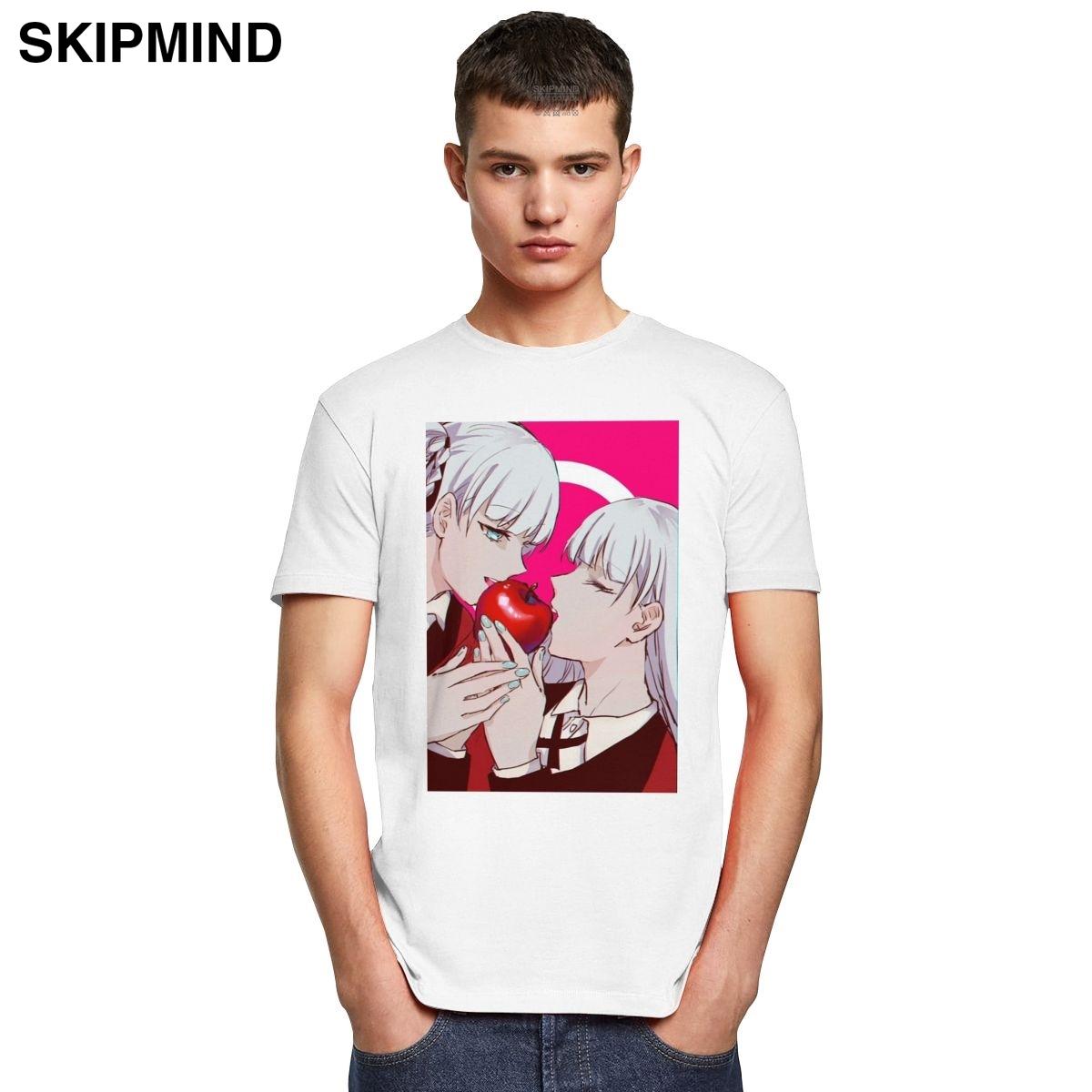 Изображение товара: Модная мужская рубашка Kakegurui с изображением японской манги, мягкая хлопковая футболка с короткими рукавами, футболка с изображением фанатов аниме, футболка с героями мультфильма «кирари момомами и ририка»