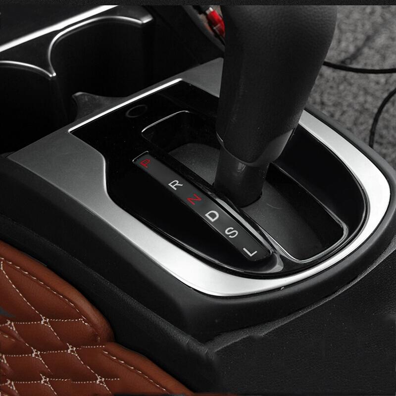Изображение товара: ABS Хромированная Автомобильная центральная консоль рычаг переключения передач коробка панель Крышка отделка Автомобильный интерьер для Honda City 2014-2019