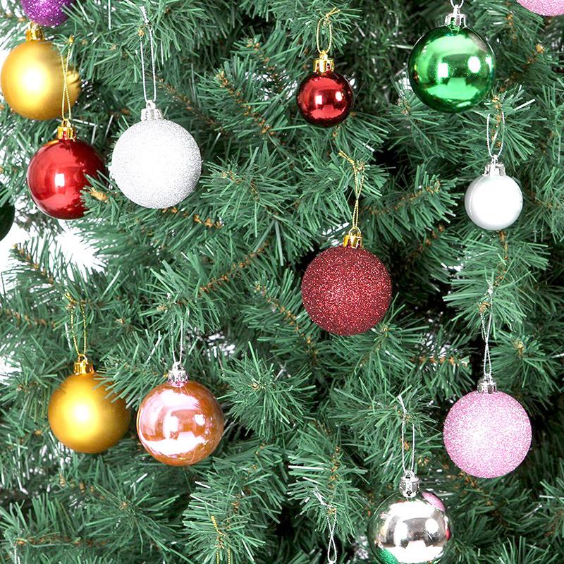 Изображение товара: Christmas ball decorations 24pcs/bucket Christmas party decoration ball Christmas tree hanging pendant supplies colorful