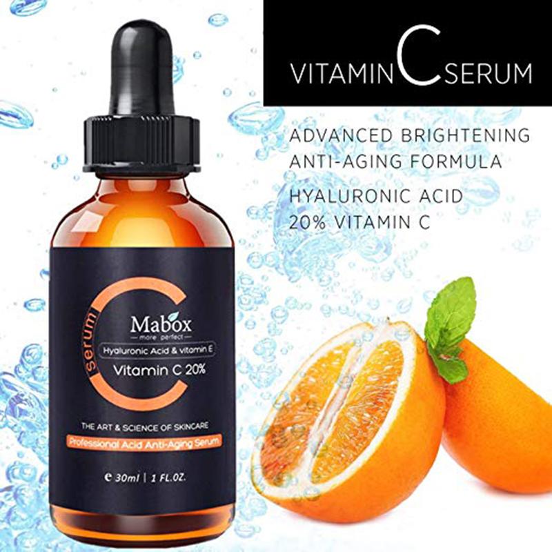 Изображение товара: Отбеливающая эссенция Mabox с витамином C, освежающее средство для ухода за кожей, Органическая Антивозрастная эссенция осветляет тон кожи