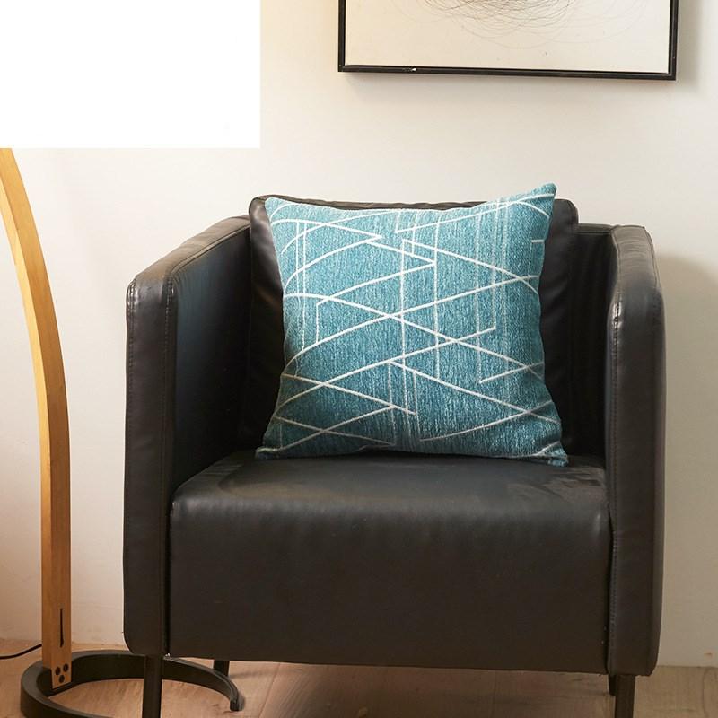 Изображение товара: 45*45cm Chenille Jacquard Geometric Throw Pillow Cushion Cover Home Decoration Sofa Bed Decor Decorative Pillowcase