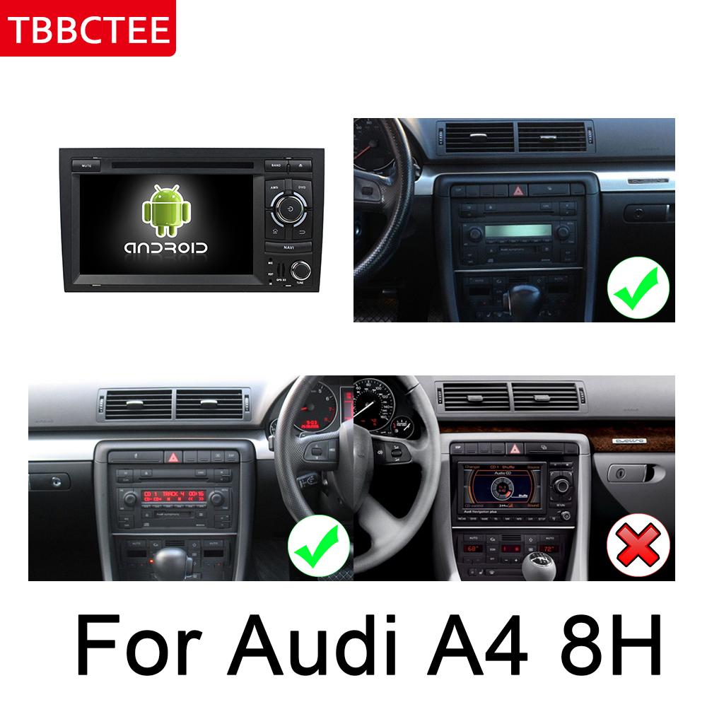 Изображение товара: Радио, GPS-навигатор, мультимедийная система Wi-Fi BT AUX для Audi A4 S4 RS4 8E 8H 2002 ~ 2008 MMI автомобильный dvd-плеер на основе Android