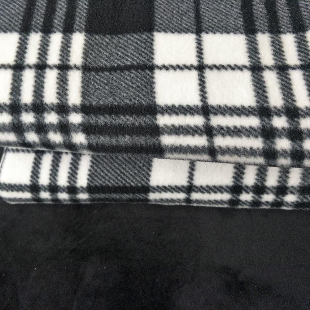 Изображение товара: Автомобильное зимнее теплое одеяло с постоянной температурой 12 В, автомобильное электрическое одеяло, покрывало, черно-белое флисовое теплое одеяло 45 Вт
