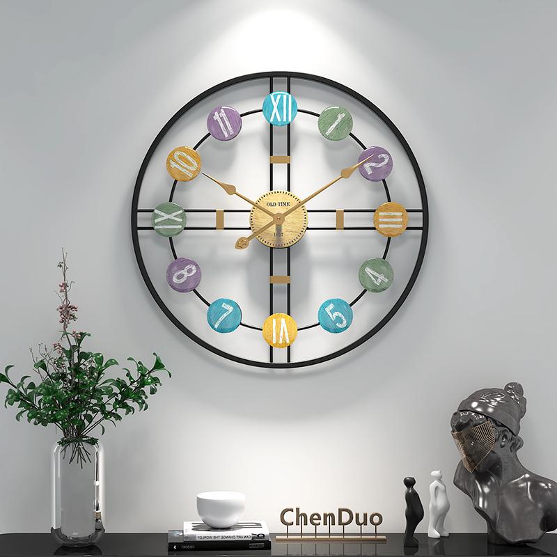 Изображение товара: Metal Wall Clock Home Wall Decor Hanging 3D Wall Digital Clocks Living Room Decoration Modern Design Decorative Mute Clock Art