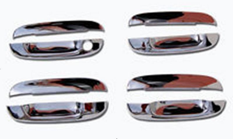 Изображение товара: С 1 замочной скважиной 4 крышки для автомобильных дверных ручек ABS хромированные украшения авто Крышка для дверных ручек для C \ adillac C \ TS 2003-2007