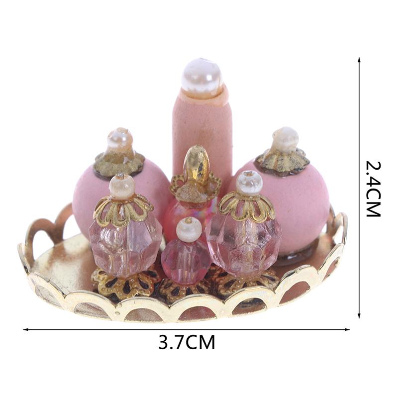 Изображение товара: 1 Набор 1:12 весы розовый поднос для парфюмерии миниатюрная мебель ткань модель мини кукольный домик мебель кукла спальня ванна куклы дом