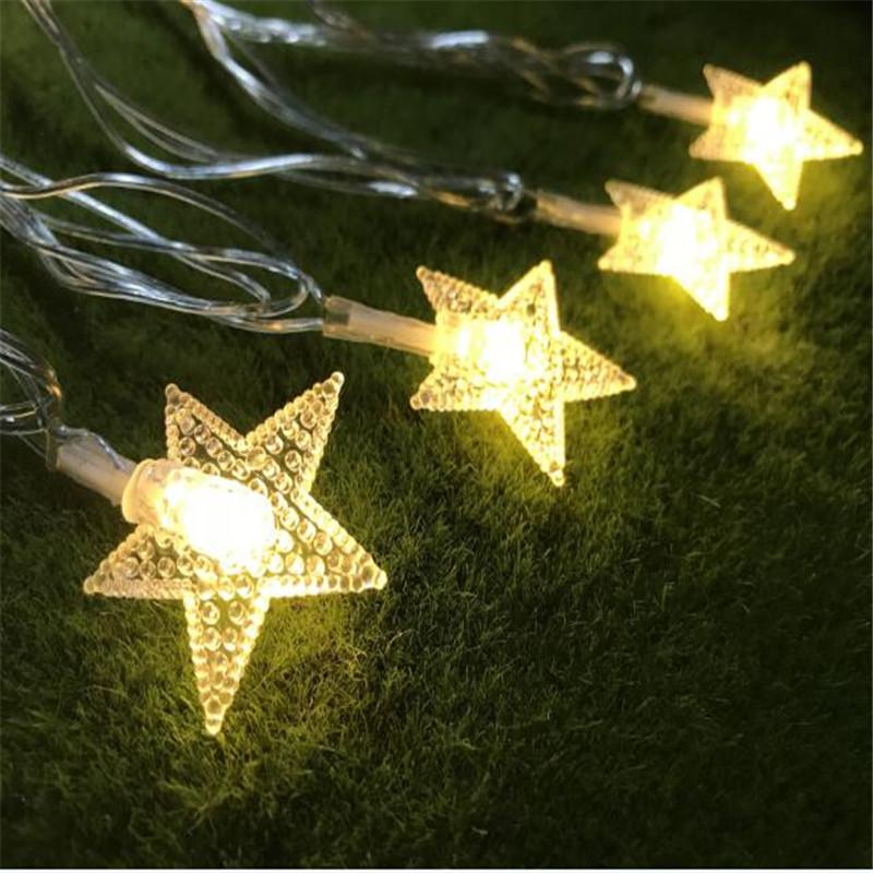 Изображение товара: Гирлянсветильник со звездами, 2 шт., 4 м, 20 светодиодов
