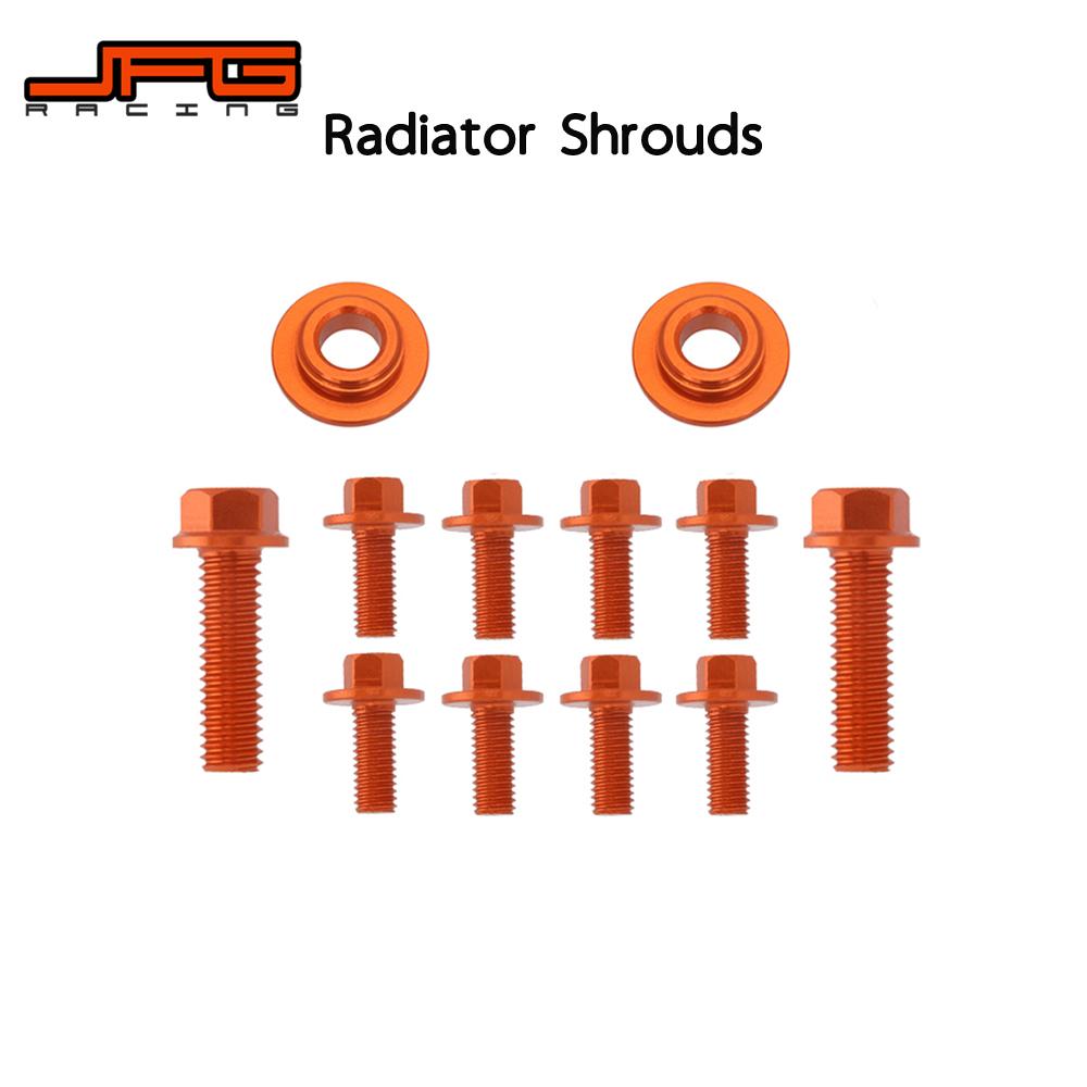 Изображение товара: Винт для переднего и заднего крыла радиатора мотоцикла CNC для KTM EXC 125 150 200 250 300 350 400 450 530 2008 2009 2010 2011
