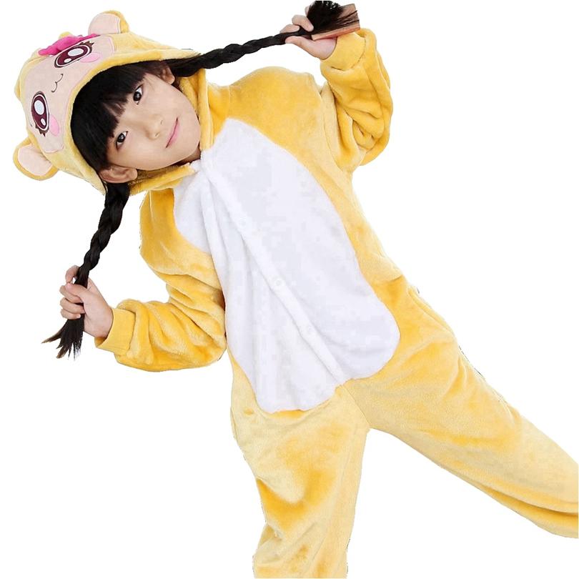 Изображение товара: Детский костюм животного, косплей, обезьяна, Хэллоуин, аниме, комбинезон с капюшоном, костюмы, комбинезон для мальчиков и девочек, Пижама