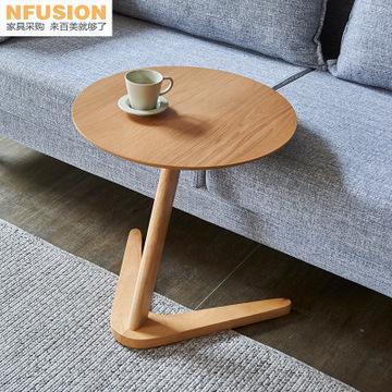 Изображение товара: Минималистичный маленький стол JOYLIVE, домашний боковой столик, мебель, Круглый Кофейный Столик для гостиной, маленькая прикроватная тумбочка, дизайн
